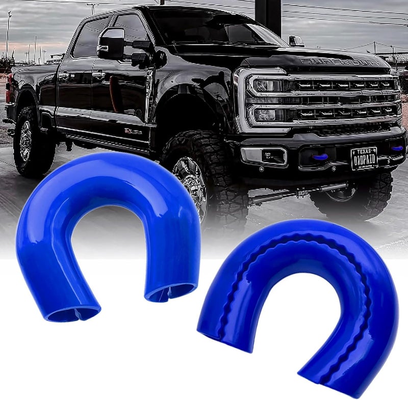 Yinnianets أغطية خطاف السحب المخصصة تناسب 2017-2026 فورد سوبر ديوتي F250 F350 F450، غطاء خطاف السحب للسيارة متوافق مع ملحقات F250 F350 F450 2017-2026 (أزرق) - Image 1